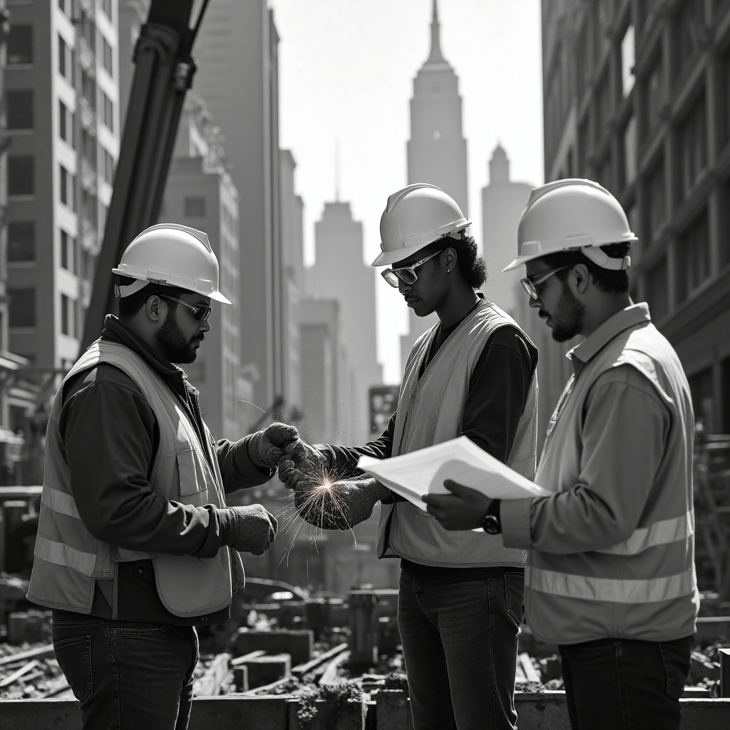 Image of a construction safety training session with workers learning fall protection techniques from Safety Is A Mindset.